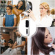 Cordless Hair Straightener Brush with 3 Setting LED Temperature Display Electric Negative Ions Ceramic Hot Comb 360 Anti-Scald Color White product