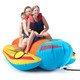 3-Person Inflatable Banana Boat with 3 EVA-Padded Seats & Handles product