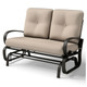 Outdoor Glider Rocker Loveseat Patio Bench  with Cushions product