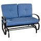 Outdoor Glider Rocker Loveseat Patio Bench  with Cushions product