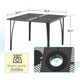 Outdoor Metal Patio Dining Tables (With and without Umbrella Holes) product
