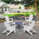 Outdoor Adirondack Chair with Built-in Cup Holder for Backyard Porch product
