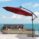 10-Foot 360-Degree Solar LED Patio Offset Umbrella product