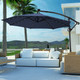 10-Foot 360-Degree Solar LED Patio Offset Umbrella product