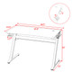 Costway Gaming Desk Z-Shaped PC Table product