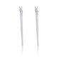 Sterling Silver 1.2mm-Wide 1-Inch Hoop Earrings product
