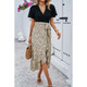 Women's Floral Fusion Wrap Midi Dress product