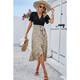 Women's Floral Fusion Wrap Midi Dress product