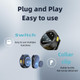 Wireless Lavalier Microphone for Android,Laptop with Charging Case Magnetic & Lavalier Wear Wireless Mic for Video Record,Vlogs(Supports TypeC and Apple Adaptor) product