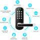 Keyless Entry Door Lock, Keypad Door Lock, Keyless Door Lock, Fingerprint Door Lock, Biometric Door Lock, Keypad Entry Door Lock, Passcode Code Door Lock, Digital Smart Door Lock (Smart Lock) product