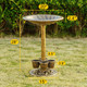 28" Vintage Birdbath with 4 Planters  product