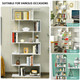 6-Tier S-Shaped Bookshelf Storage Display product