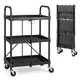 Folding Collapsible Heavy-Duty 3-Shelf Tool Cart product