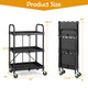 Folding Collapsible Heavy-Duty 3-Shelf Tool Cart product