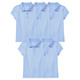 Girls' 3-Button Short Sleeve School Uniform Polo Shirt (5-Pack) product