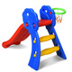 Kids' 2-Step Indoor Plastic Folding Slide with Basketball Hoop product