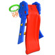 Kids' 2-Step Indoor Plastic Folding Slide with Basketball Hoop product