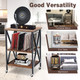 3-Tier Rolling Turntable Stand with Vinyl Record Storage product