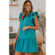 Women's Azalea Tiered Ruffled Sleeves Mini Dress with Pockets product