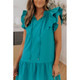 Women's Azalea Tiered Ruffled Sleeves Mini Dress with Pockets product