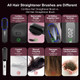 Cordless Hair Straightener Brush - Portable heated Straightening Brush for Travel, Party, Mini Ionic Hot Comb Straightener for Women-1 Pack product