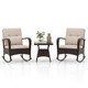 3-Piece Rocking Bistro Set with Removable Cushions product