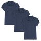Girls' 3-Button Short Sleeve School Uniform Polo Shirt (3-Pack) product