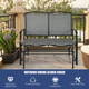 Outdoor Patio Glider Bench Rocking Loveseat product
