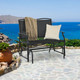 Outdoor Patio Glider Bench Rocking Loveseat product