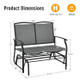 Outdoor Patio Glider Bench Rocking Loveseat product