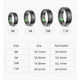 Smart Ring Fitness Tracker Ring, Multi-Modes Fitness Tracker Rate Pedometer Sleep Monitoring Waterproof Bluetooth Connectivity(Gold-US 11#) product