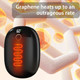 2 In 1 Portable Hand Warmer Rechargeable Pocket Heater with Digital Display for Camping Hunting Mans Woman Winter Gifts,Black product