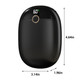 2 In 1 Portable Hand Warmer Rechargeable Pocket Heater with Digital Display for Camping Hunting Mans Woman Winter Gifts,Black product