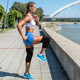 3D Mesh Compression Knee Sleeve Support with Silicone Grip product