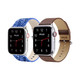 Waloo® Bling & Leather Grain Bands for Apple Watch (2-Pack) product