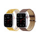 Waloo® Bling & Leather Grain Bands for Apple Watch (2-Pack) product