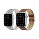 Waloo® Bling & Leather Grain Bands for Apple Watch (2-Pack) product