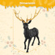 Goplus Standing Reindeer Statue  product