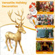 Aluminum Standing Reindeer Statue product