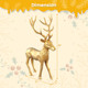 Aluminum Standing Reindeer Statue product