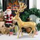 Aluminum Standing Reindeer Statue product