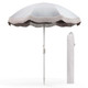 6.5 Feet Outdoor Fringe Patio Umbrella with Carrying Bag product