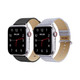 Waloo® Leather Grain & Shiny Brilliance Bands for Apple Watch (2-Pack) product