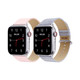 Waloo® Leather Grain & Shiny Brilliance Bands for Apple Watch (2-Pack) product