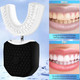 Electric Ultrasonic U-Shaped Toothbrush Bristles 360 Degree Automatic Fully Automatic Intelligent Cleaning Sonic (Black) product