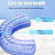 Electric Ultrasonic U-Shaped Toothbrush Bristles 360 Degree Automatic Fully Automatic Intelligent Cleaning Sonic (White) product