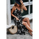 Women's Floral Noir Maxi Wrap Dress product
