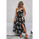 Women's Floral Noir Maxi Wrap Dress product