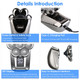 iMounTEK 5-In-1 Rechargeable Shaving Kit product
