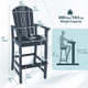Outdoor HDPE Bar-Height Patio Chair  product